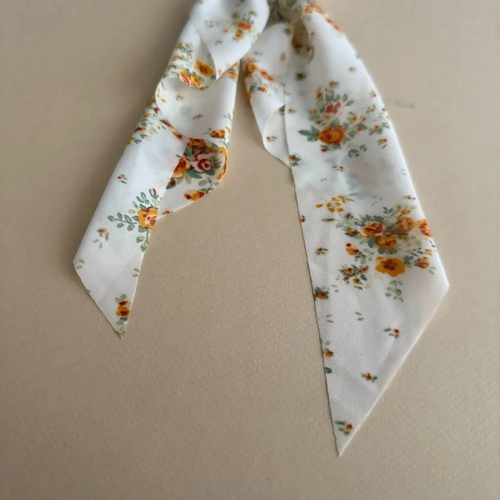 Floral Scarf Scrunchie K69